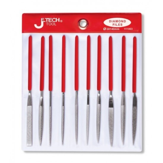 Jetech DF-10A Insulated Handle Diamond Mini File Set