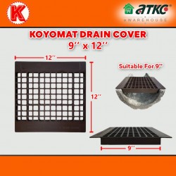 Koyomat 9'' x 12'' Heavy Duty Drain Cover Brown Penutup Longkang