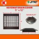 Koyomat 9'' x 12'' Heavy Duty Drain Cover Brown Penutup Longkang