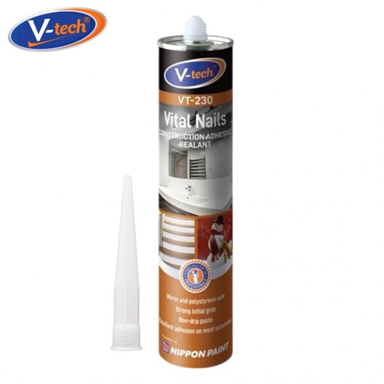 V-Tech VT-230 Vital Nails Construction Adhesive Sealant 350GM - Brown V-Tech VT-230 Vital Nails Construction Adhesive Sealant 350GM - Brown