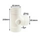 Bina Plastic UPVC Fittings Equal Single Branch 3" 82MM Bina Plastic UPVC Fittings Equal Single Branch 3" 82MM