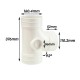 Bina Plastic UPVC Fittings Equal Single Branch 6" x 4"  (160MM x 110MM)