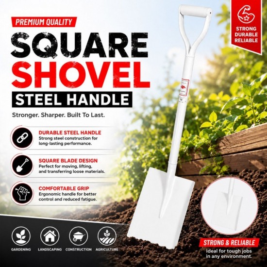 Square Shovel Steel Handle Square Shovel Steel Handle
