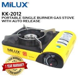 Milux KK-2012 Portable Single Burner Gas Stove with Auto Release