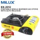 Milux KK-2012 Portable Single Burner Gas Stove with Auto Release Milux KK-2012 Portable Single Burner Gas Stove with Auto Release
