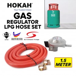 Hokah SA 102-PR Gas Regulator With High Pressure Hose 10MM x 1.5M