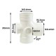 Bina Plastic UPVC Fittings Equal Single Branch I/O 6" 160MM Bina Plastic UPVC Fittings Equal Single Branch I/O 6" 160MM