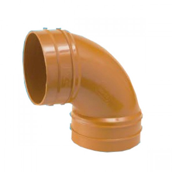 Bina Plastic UPVC Underground Fittings Sweep Bend 6" 160MM Bina Plastic UPVC Underground Fittings Sweep Bend 6" 160MM