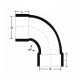 Bina Plastic UPVC Underground Fittings Sweep Bend 6" 160MM Bina Plastic UPVC Underground Fittings Sweep Bend 6" 160MM