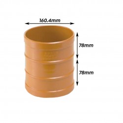 Bina Plastic UPVC Underground Fittings Straight Coupling 6" 160MM