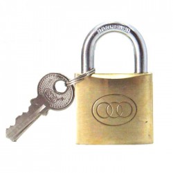 Tri-Circle Standard Brass Padlock 32MM