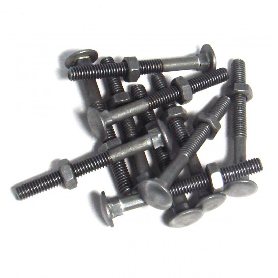 Mild Steel (MS) Carriage Bolts & Nuts 5/16" (D) x 3" (L) (SET)