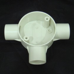 PVC Conduit Fittings Three Way Tee Box 3/4" (20MM)