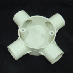 PVC Conduit Fittings Four Way Intersection Box 3/4" (20MM)