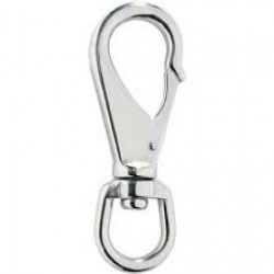 Stainless Steel AISI 304 Swivel Spring Snap Hook 5MM x 85MM