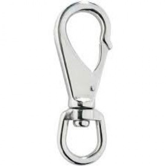 Stainless Steel AISI 304 Swivel Spring Snap Hook 5MM x 85MM