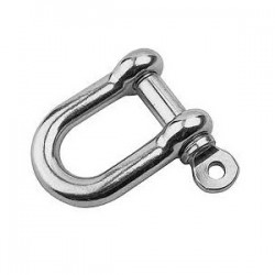 Stainless Steel JIS D-Type Shackle 6MM (1/4")