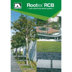 Nylex Rootex RCB 500L (Linear or Planter Style) Root Control & Barrier System 500MM (W) x 50M (L) (ROLL) with 15PCS Metal Clip