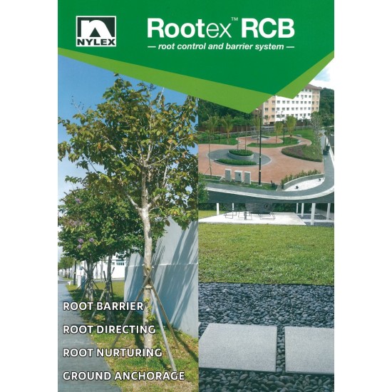 Nylex Rootex RCB 500L (Linear or Planter Style) Root Control & Barrier System 500MM (W) x 50M (L) (ROLL) with 15PCS Metal Clip Nylex Rootex RCB 500L (Linear or Planter Style) Root Control & Barrier System 500MM (W) x 50M (L) (ROLL) with 15PCS Metal Clip
