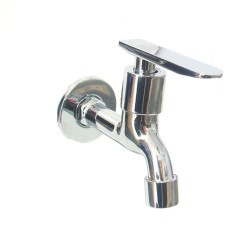 Bob 727-F Elegant Design Wall Type Chrome Bib Tap 1/2"