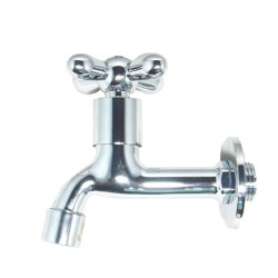 Bob 727-X Elegant Design Wall Type Chrome Bib Tap 1/2"
