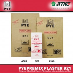 PYE Premix Plaster 921 Polymer Modified Premix Plaster For Interior & Exterior Use 40KG