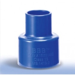 Acrylonitrile Butadiene System (ABS) Fittings Reducing Socket 1"x 1/2"