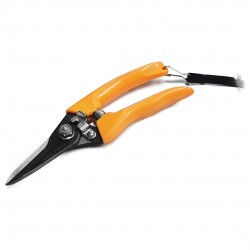 Tiger 702 Wholly Heat Treated Carbon Steel Straight Blade Pruning Shears 7"
