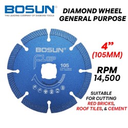 Bosun F1GP Diamond Wheel General Purpose 4" 105MM (D) x 2.1MM (T) x 20MM (AS)