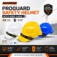 Proguard HG1-PHSL Safety Helmet with Slide Lock System - Yellow/White/Blue Proguard HG1-PHSL Safety Helmet with Slide Lock System - Yellow/White/Blue
