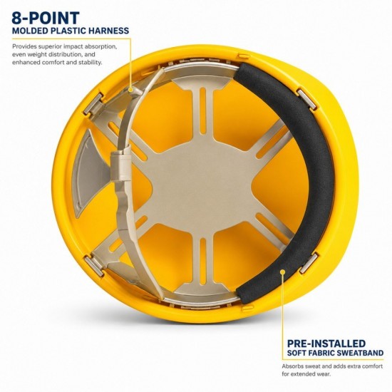 Proguard HG1-PHSL Safety Helmet with Slide Lock System - Yellow/White/Blue Proguard HG1-PHSL Safety Helmet with Slide Lock System - Yellow/White/Blue