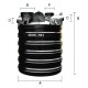 Roto RS 2 Vertical HDPE Septic Tank (PE5-7) 1450MM (DIA) x 1760MM (H) 2280L Roto RS 2 Vertical HDPE Septic Tank (PE5-7) 1450MM (DIA) x 1760MM (H) 2280L