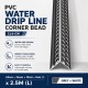 PVC CL4-CW Water Drip Line Corner Bead 24MM x 26MM x 10MM x 5MM x 2.5M (L) - Grey + White PVC CL4-CW Water Drip Line Corner Bead 24MM x 26MM x 10MM x 5MM x 2.5M (L) - Grey + White