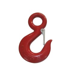 Mild Steel Eye Hoist Hook 3/4 Ton with Latch