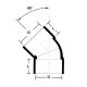 PVC Fittings Elbow 45 (SWV) 3" (80MM)