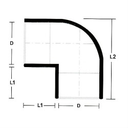 PVC Fittings Equal Elbow 1" (25MM)