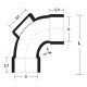 Bina Plastic UPVC Fittings Sweep Bend I/O 6" 160MM