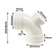 Bina Plastic UPVC Fittings Sweep Bend I/O 8" 200MM