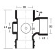 Bina Plastic UPVC Fittings Equal Single Branch I/O 4" x 2" (110MM x 56MM) Bina Plastic UPVC Fittings Equal Single Branch I/O 4" x 2" (110MM x 56MM)