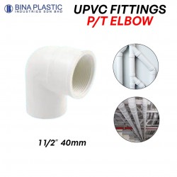 Bina Plastic UPVC Fittings P/T Elbow 1 1/2" 40MM
