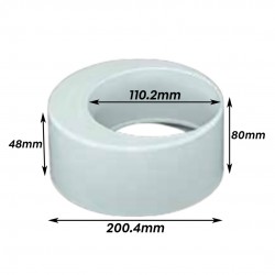 Bina Plastic UPVC Fittings Bush Reducer 8" x 4" (200MMx110MM)