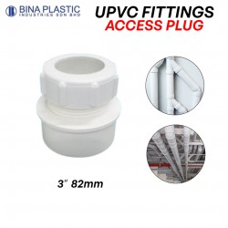 Bina Plastic UPVC Fittings Access Plug 3" 82MM