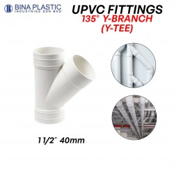 Bina Plastic UPVC Fittings 135° Y-Branch (Y-Tee) 1 1/2" 40MM