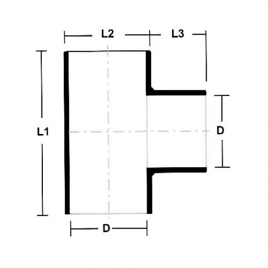 PVC Fittings Equal Tee (SWV) 4" (100MM)