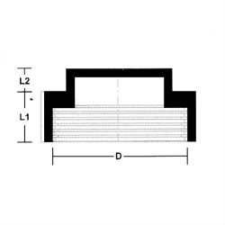 PVC Fittings Plug 1 1/2" (40MM)