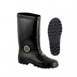 Korakoh M6000 Safety Shoes Footwear Slip-on Boot without Internal Lining (Black)