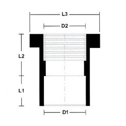 PVC Fittings P/T Socket 1 1/4" (32MM)