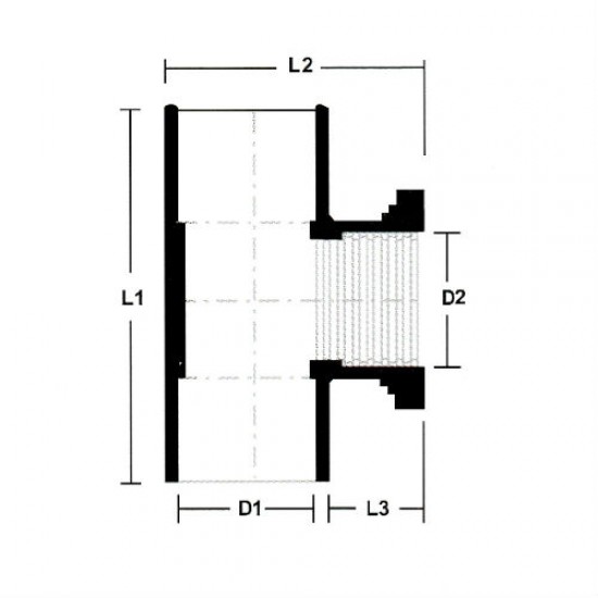 PVC Fittings P/T Tee 1/2" (15MM)