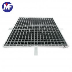 FRP FF/MG25-38 MOULDED GRITTED GRATING C/W FRP FRAME 600MM (W) x 600MM (L) x 25MM (H) (GREY)