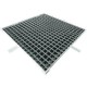 FRP FF/MG25-38 MOULDED GRITTED GRATING C/W FRP FRAME 600MM (W) x 600MM (L) x 25MM (H) (GREY)